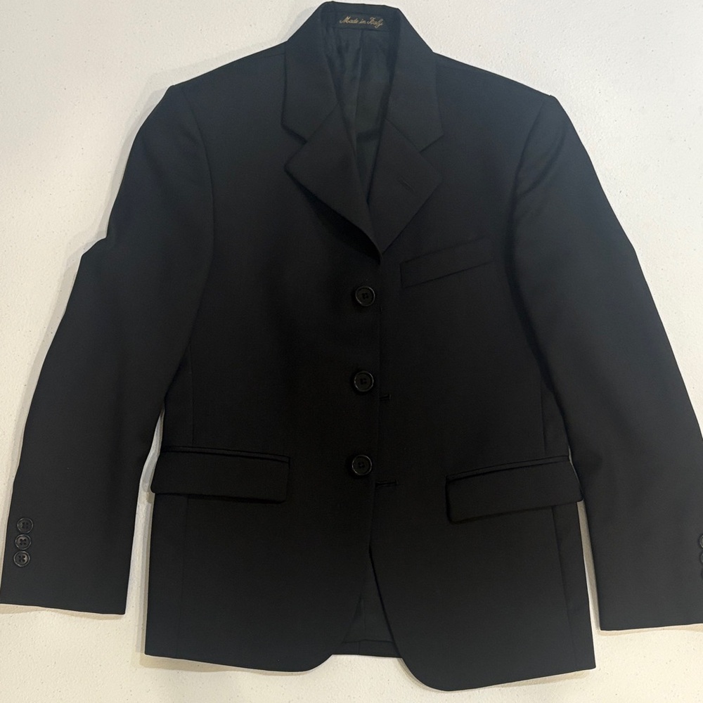 Black Blazer with Button Details